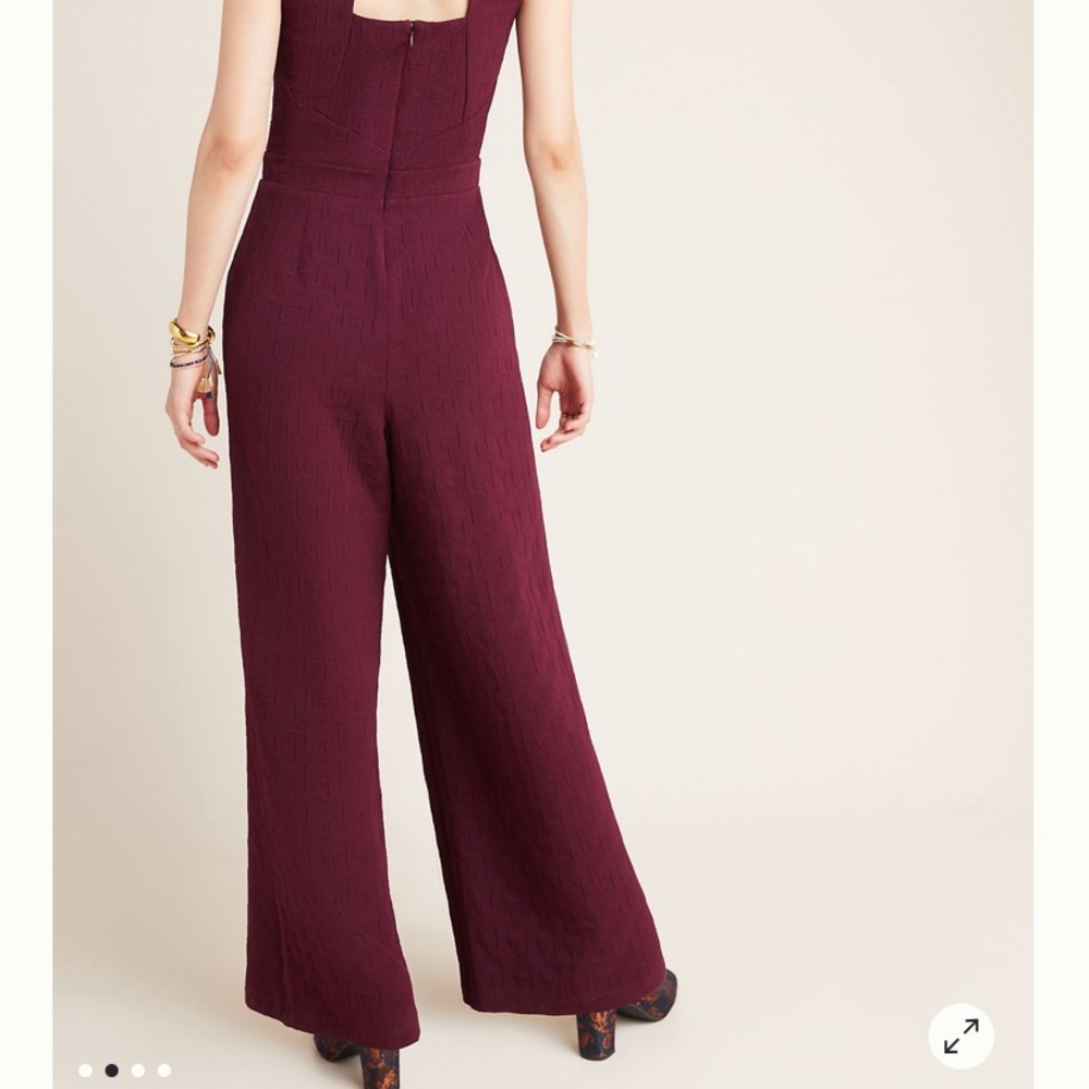 Anthropologie Eva Franco Plum Jumpsuit Size XS - Picture 2 of 5